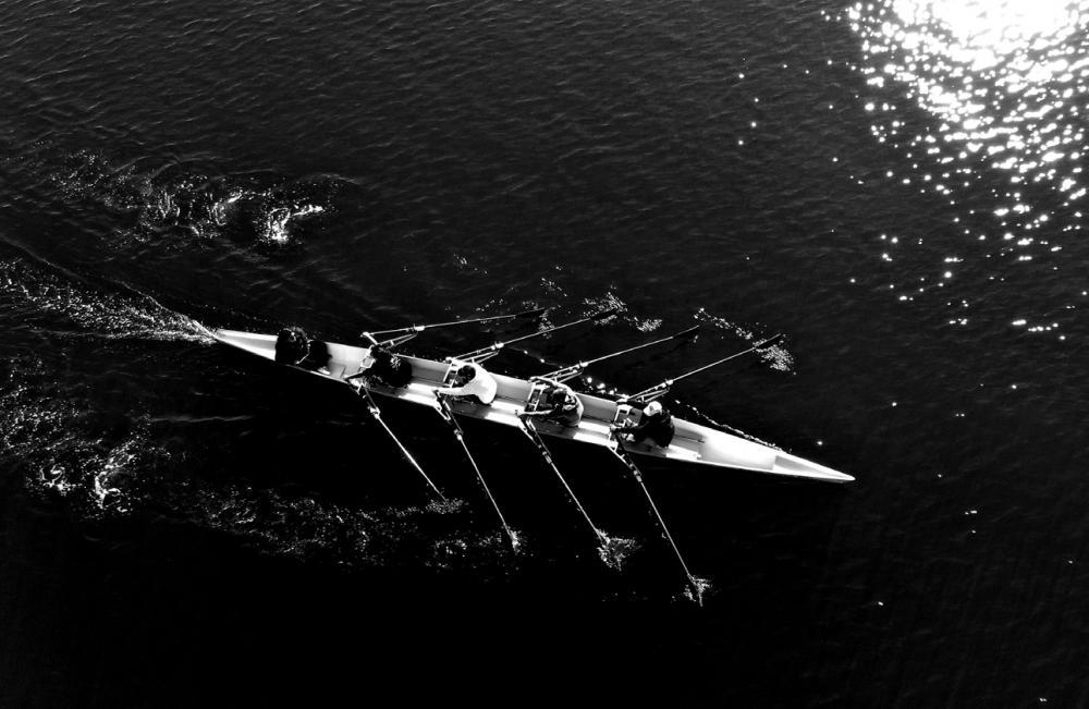 Rowers on the water 
